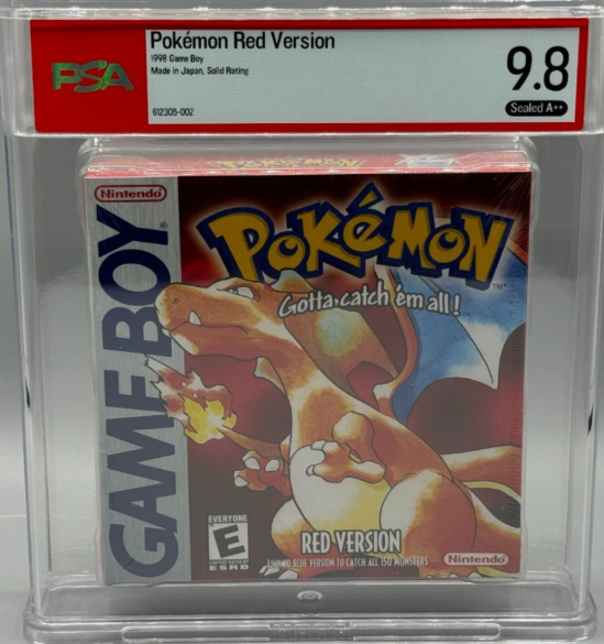Pokemon Red Nintendo Game Boy Rattata Screenshot Sealed New PSA 9.8 A++